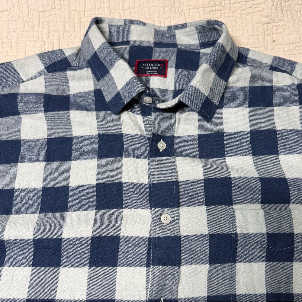 UNTUCKit Barrelstone Flannel Shirt Buffalo Plaid 40713 Men's Size XXL